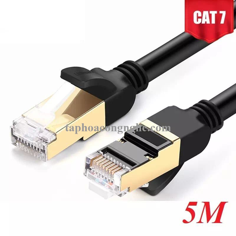 Ugreen 11271 5M màu Đen Cáp mạng LAN CAT7 STP chống nhiễu NW107 30011271
